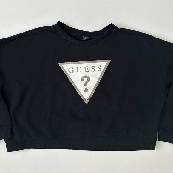 Guess Women’s Logo Cropped Sweatshirt Size XL - Picture 11 of 14